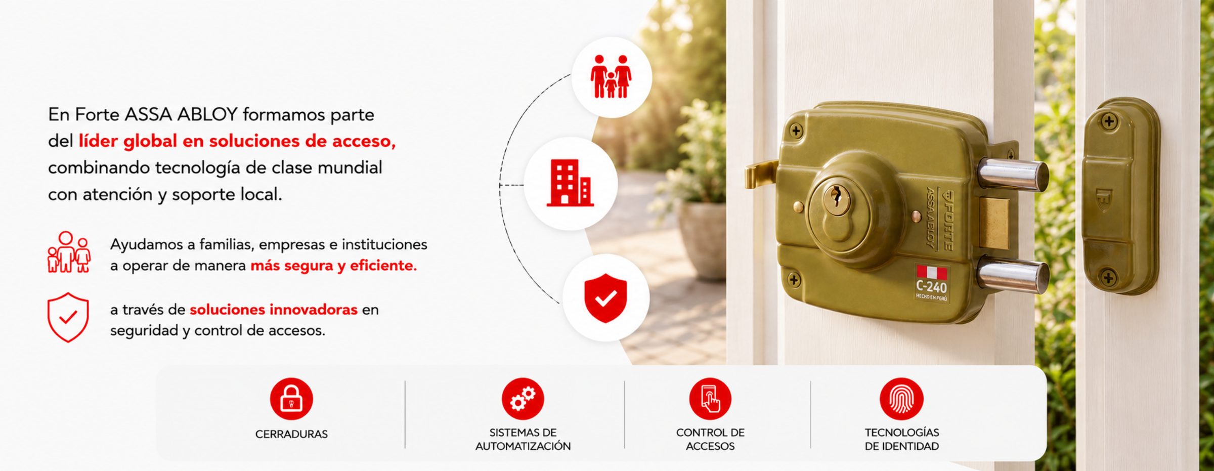 Soluciones de seguridad y control de accesos Forte ASSA ABLOY