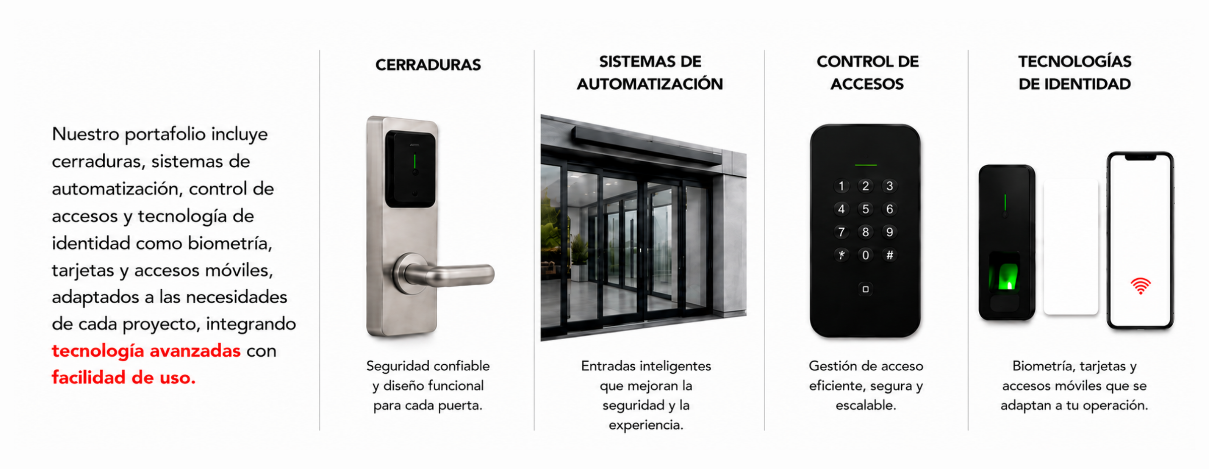 Soluciones de seguridad y control de accesos Forte ASSA ABLOY