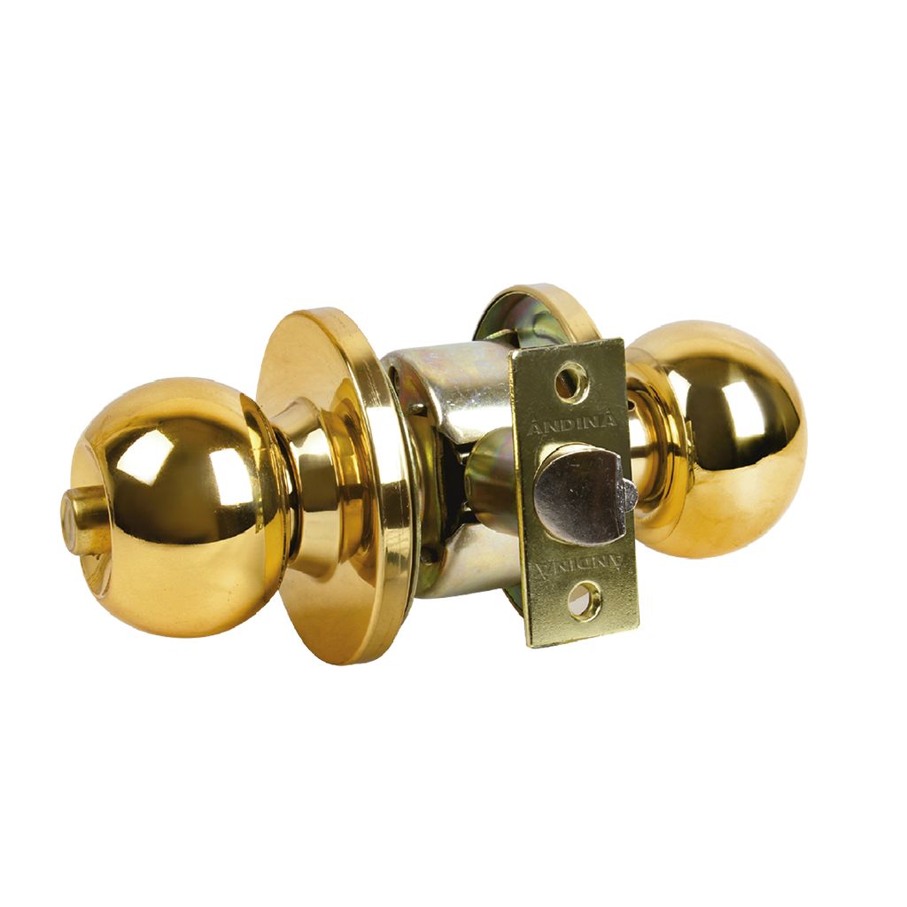 Cerradura para puerta Ohuhu174, con llave, pomo para puerta de aleación de  zinc y cerradura para armario con 3 llaves, con acabado de bronce pulido